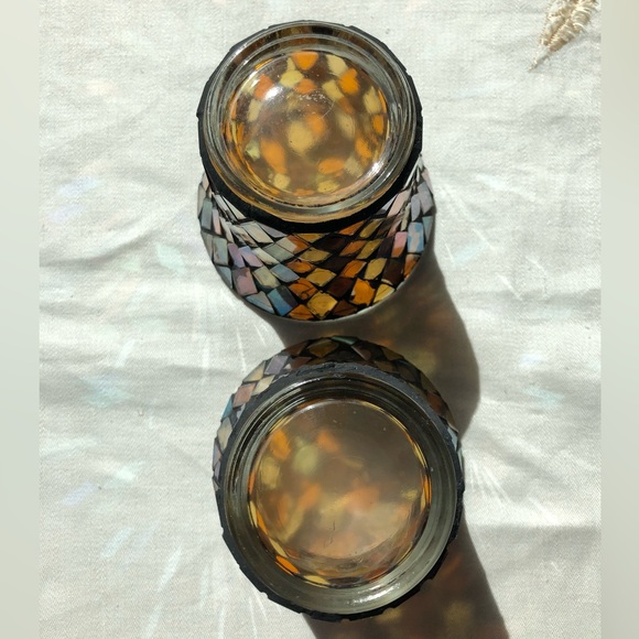 Vintage Stained Glass Votive Candle Holders - Picture 6 of 6